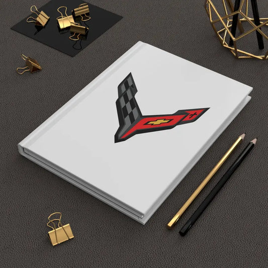 Corvette C8 Hardcover Journal, Writing Notebook, Lined Pages, Daily Journal, Motivational Diary, Notepad, C8 Logo