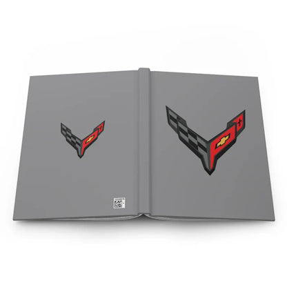 Corvette C8 Hardcover Journal, Writing Notebook, Lined Pages, Daily Journal, Motivational Diary, Notepad, C8 Logo