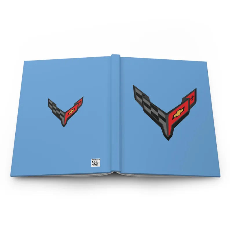 Corvette C8 Hardcover Journal, Writing Notebook, Lined Pages, Daily Journal, Motivational Diary, Notepad, C8 Logo