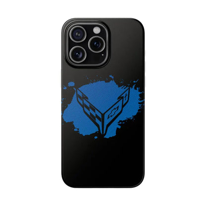 Corvette C8 Flexi iPhone Case - Corvette Samsung Phone Case - Cell Phone Case - Impact Absorbing - Slim Case - Supports Wireless Charging