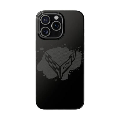 Corvette C8 Flexi iPhone Case - Corvette Samsung Phone Case - Cell Phone Case - Impact Absorbing - Slim Case - Supports Wireless Charging