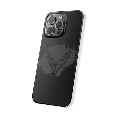 Corvette C8 Flexi iPhone Case - Corvette Samsung Phone Case - Cell Phone Case - Impact Absorbing - Slim Case - Supports Wireless Charging