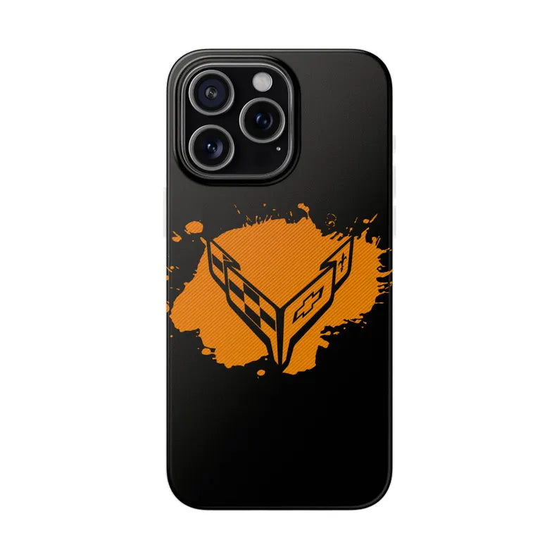 Corvette C8 Flexi iPhone Case - Corvette Samsung Phone Case - Cell Phone Case - Impact Absorbing - Slim Case - Supports Wireless Charging