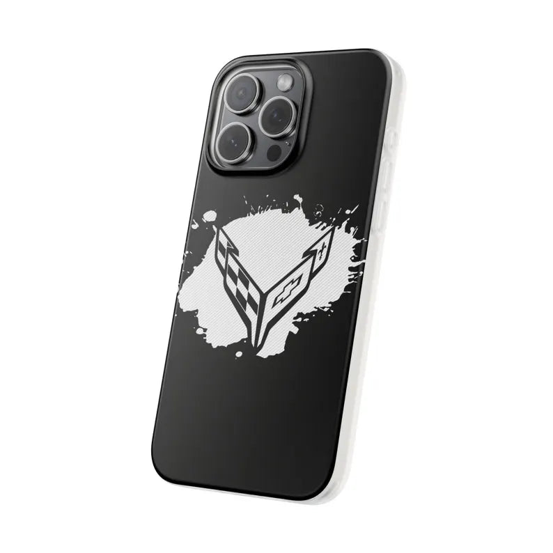 Corvette C8 Flexi iPhone Case - Corvette Samsung Phone Case - Cell Phone Case - Impact Absorbing - Slim Case - Supports Wireless Charging