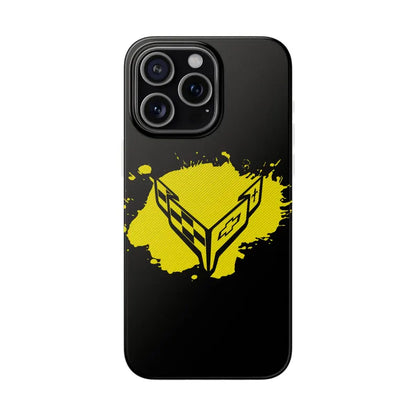 Corvette C8 Flexi iPhone Case - Corvette Samsung Phone Case - Cell Phone Case - Impact Absorbing - Slim Case - Supports Wireless Charging