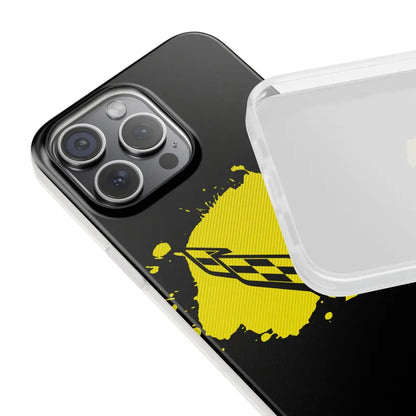 Corvette C8 Flexi iPhone Case - Corvette Samsung Phone Case - Cell Phone Case - Impact Absorbing - Slim Case - Supports Wireless Charging
