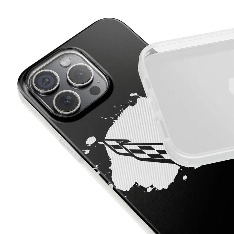 Corvette C8 Flexi iPhone Case - Corvette Samsung Phone Case - Cell Phone Case - Impact Absorbing - Slim Case - Supports Wireless Charging