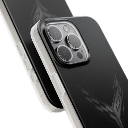 Corvette C8 Blackout Flexi iPhone Case - Samsung Phone Case - Cell Phone Case - Impact Absorbing - Slim Case - Supports Wireless Charging