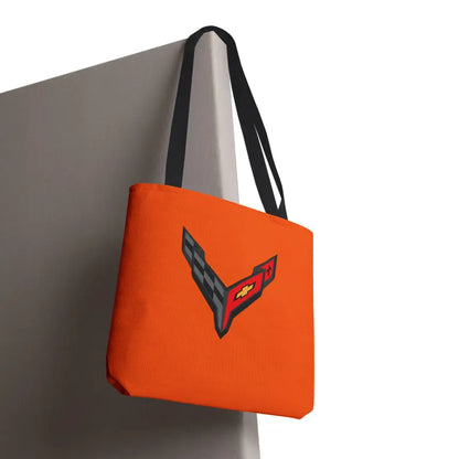 Corvette C8 Tote Bag, Corvette Polyester Bag, Shoulder Bag, Bag with Straps, Gifts for Car Guys, Gifts for Car Girls, Car Meet Carry On
