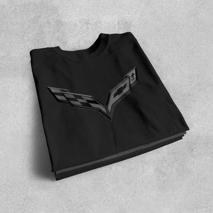 Corvette C7 Blackout Emblem T-Shirt, C7 Logo, Bella+Canvas T-Shirt, Corvette Apparel, Graphic Tee, Soft T-Shirt