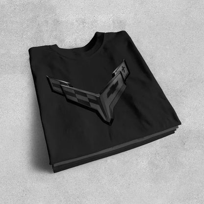Corvette C8 Blackout Emblem T-Shirt, C8 Logo, Bella+Canvas T-Shirt, Corvette Apparel, Graphic Tee, Soft T-Shirt