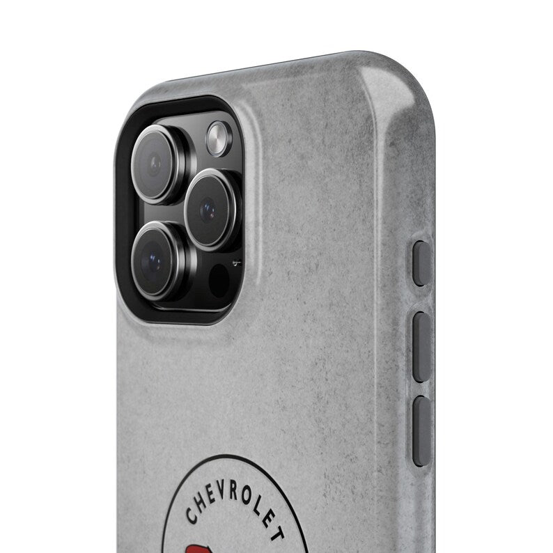 Corvette C1 Magnetic Tough Case, iPhone Case, Impact Resistant, MagSafe, Rubber Liner, Matte or Glossy, C1 Emblem, C1 Logo, Cell Phone Case