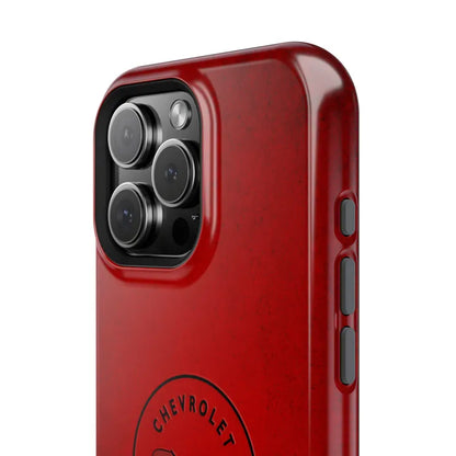 Corvette C1 Magnetic Tough Case, iPhone Case, Impact Resistant, MagSafe, Rubber Liner, Matte or Glossy, C1 Emblem, C1 Logo, Cell Phone Case