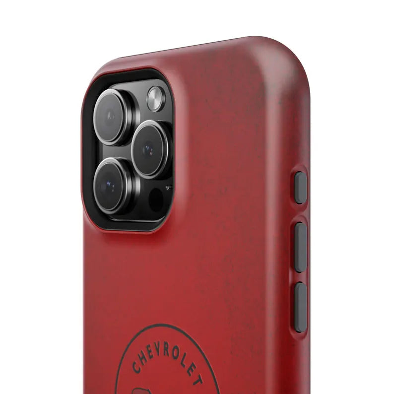 Corvette C1 Magnetic Tough Case, iPhone Case, Impact Resistant, MagSafe, Rubber Liner, Matte or Glossy, C1 Emblem, C1 Logo, Cell Phone Case