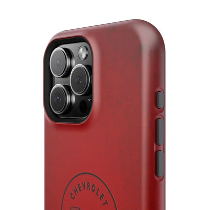 Corvette C1 Magnetic Tough Case, iPhone Case, Impact Resistant, MagSafe, Rubber Liner, Matte or Glossy, C1 Emblem, C1 Logo, Cell Phone Case