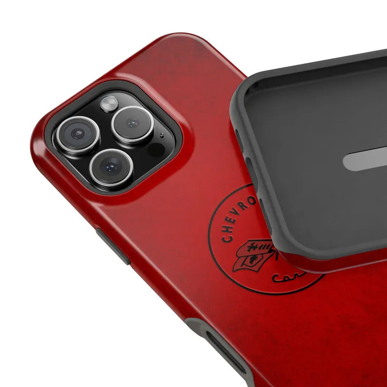 Corvette C1 Magnetic Tough Case, iPhone Case, Impact Resistant, MagSafe, Rubber Liner, Matte or Glossy, C1 Emblem, C1 Logo, Cell Phone Case