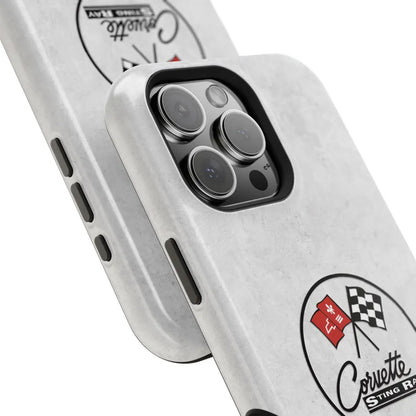 Corvette C2 Magnetic Tough Case, iPhone Case, Impact Resistant, MagSafe, Rubber Liner, Matte or Glossy, C2 Emblem, C2 Logo, Cell Phone Case