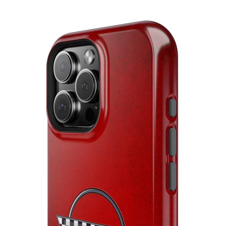 Corvette C4 Magnetic Tough Case, iPhone Case, Impact Resistant, MagSafe, Rubber Liner, Matte or Glossy, C4 Emblem, C4 Logo, Cell Phone Case