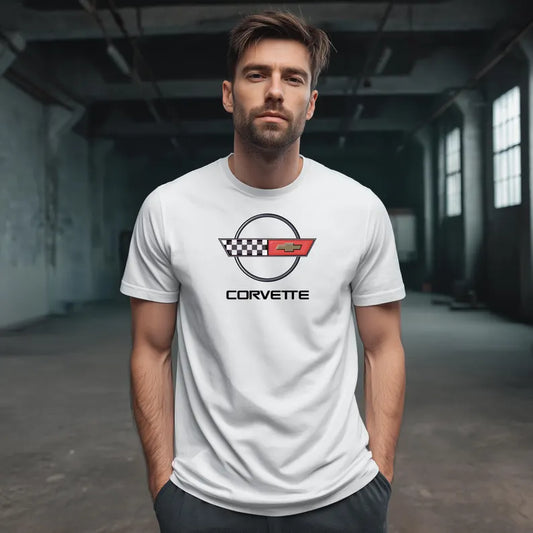 Corvette C4 T-Shirt, C4 Logo, Bella+Canvas T-Shirt, Corvette Apparel, Graphic Tee, Soft T-Shirt, Unisex T-Shirt, Raceday Gear