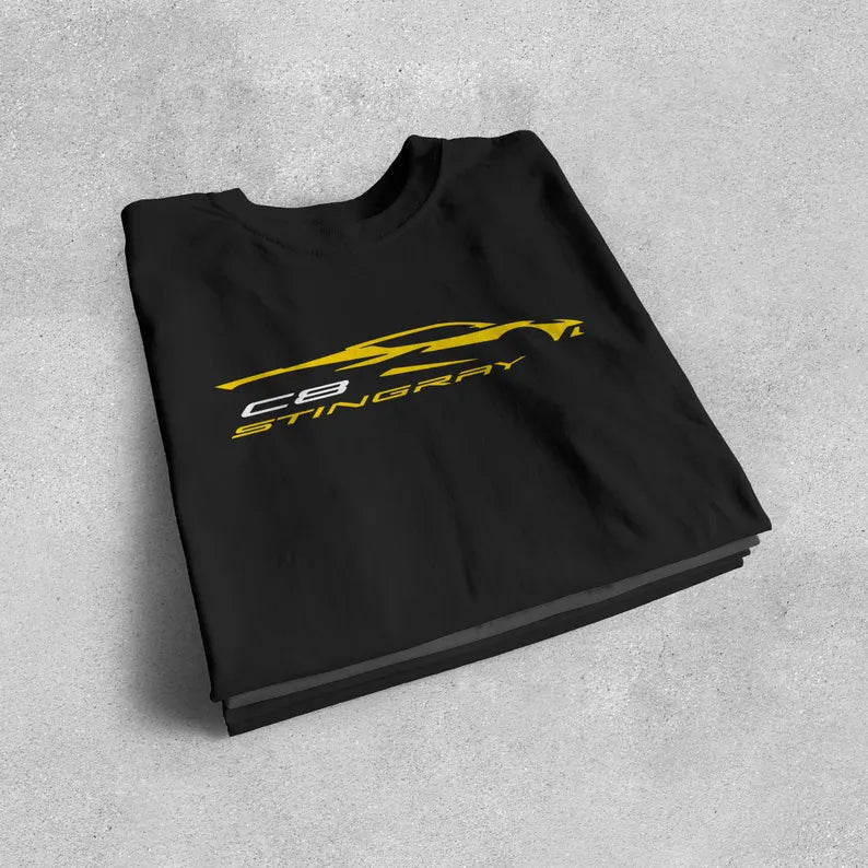 Corvette C8 Stingray T-Shirt, Bella+Canvas T-Shirt, Corvette Apparel, Graphic Tee, Soft T-Shirt, Unisex