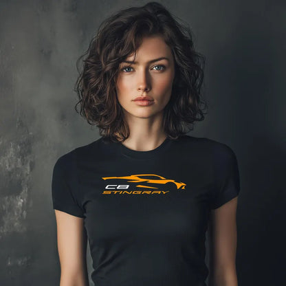 Corvette C8 Stingray T-Shirt, Bella+Canvas T-Shirt, Corvette Apparel, Graphic Tee, Soft T-Shirt