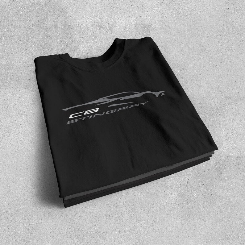 Corvette C8 Stingray T-Shirt, Bella+Canvas T-Shirt, Corvette Apparel, Graphic Tee, Soft T-Shirt, Unisex