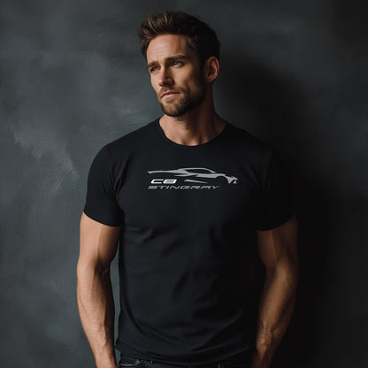 Corvette C8 Stingray T-Shirt, Bella+Canvas T-Shirt, Corvette Apparel, Graphic Tee, Soft T-Shirt, Unisex