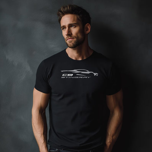 Corvette C8 Stingray T-Shirt, Bella+Canvas T-Shirt, Corvette Apparel, Graphic Tee, Soft T-Shirt, Unisex