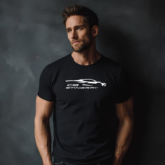 Corvette C8 Stingray T-Shirt, Bella+Canvas T-Shirt, Corvette Apparel, Graphic Tee, Soft T-Shirt, Unisex
