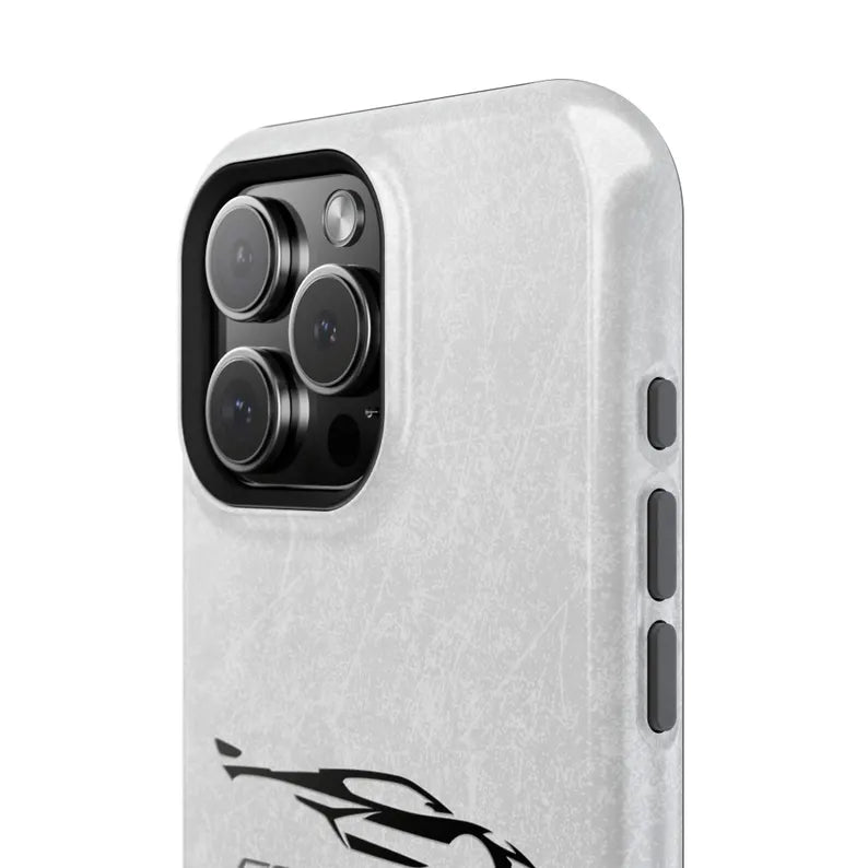 Corvette Z06 Magnetic Tough Case, iPhone Case, Impact Resistant, MagSafe, Rubber Liner, Matte or Glossy, Cell Phone Case