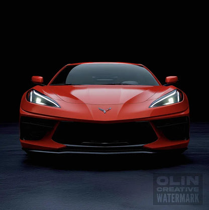 Red Corvette C8 Printable Wall Art, Gifts for Car Guys, Gifts for Car Girls, Instant Download, Digital Download