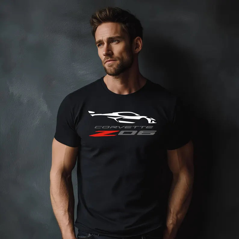 Corvette Z06 T-Shirt, Bella+Canvas T-Shirt, Corvette Apparel, Graphic Tee, Soft T-Shirt, Unisex