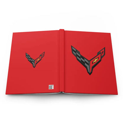 Corvette C8 Hardcover Journal, Writing Notebook, Lined Pages, Daily Journal, Motivational Diary, Notepad, C8 Logo