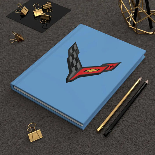 Corvette C8 Hardcover Journal, Writing Notebook, Lined Pages, Daily Journal, Motivational Diary, Notepad, C8 Logo