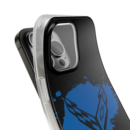 Corvette C8 Flexi iPhone Case - Corvette Samsung Phone Case - Cell Phone Case - Impact Absorbing - Slim Case - Supports Wireless Charging