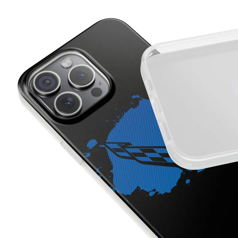 Corvette C8 Flexi iPhone Case - Corvette Samsung Phone Case - Cell Phone Case - Impact Absorbing - Slim Case - Supports Wireless Charging