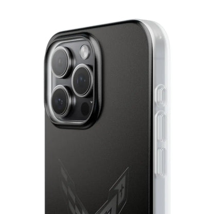 Corvette C8 Blackout Flexi iPhone Case - Samsung Phone Case - Cell Phone Case - Impact Absorbing - Slim Case - Supports Wireless Charging