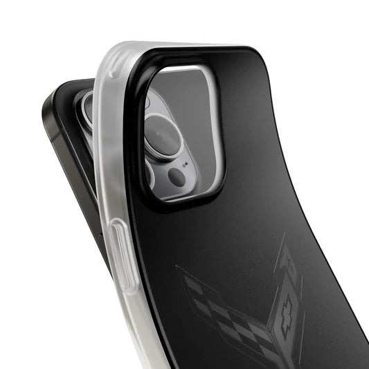 Corvette C8 Blackout Flexi iPhone Case - Samsung Phone Case - Cell Phone Case - Impact Absorbing - Slim Case - Supports Wireless Charging
