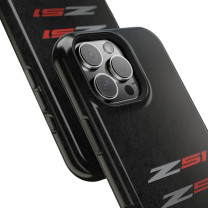 Corvette Z51 Magnetic Tough Case, iPhone Case, Impact Resistant, MagSafe, Rubber Liner, Matte or Glossy, Cell Phone Case