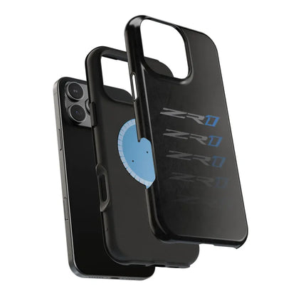 Corvette ZR1 Magnetic Tough Case, iPhone Case, Impact Resistant, MagSafe, Rubber Liner, Matte or Glossy, Cell Phone Case