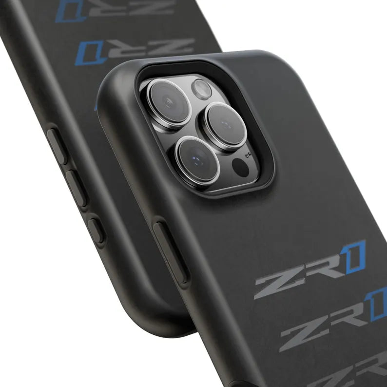Corvette ZR1 Magnetic Tough Case, iPhone Case, Impact Resistant, MagSafe, Rubber Liner, Matte or Glossy, Cell Phone Case
