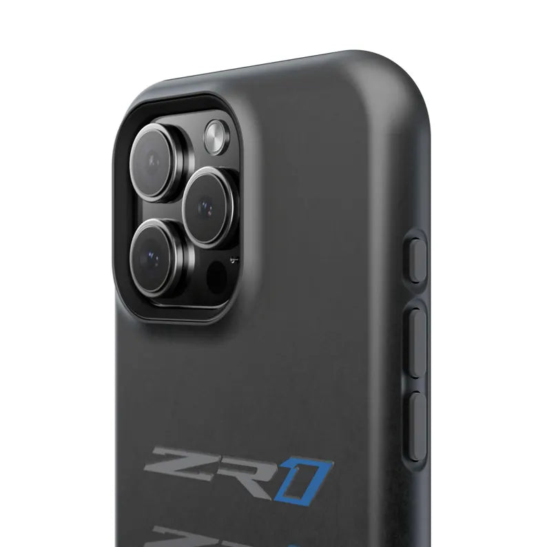 Corvette ZR1 Magnetic Tough Case, iPhone Case, Impact Resistant, MagSafe, Rubber Liner, Matte or Glossy, Cell Phone Case