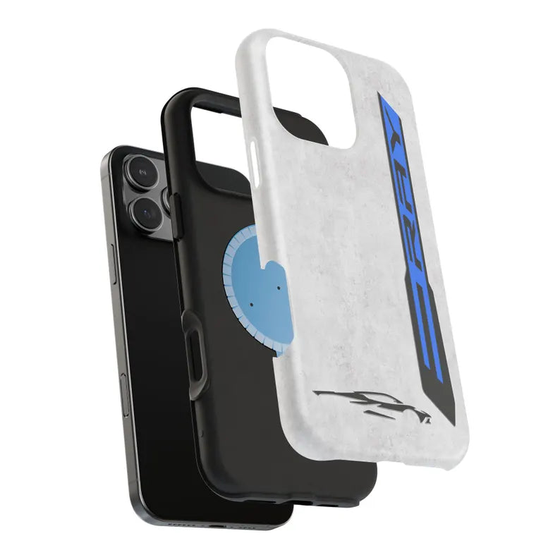 Corvette E-RAY Magnetic Tough Case, iPhone Case, Impact Resistant, MagSafe, Rubber Liner, Matte or Glossy, Cell Phone Case