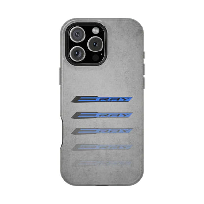Corvette E-RAY Magnetic Tough Case, iPhone Case, Impact Resistant, MagSafe, Rubber Liner, Matte or Glossy, Cell Phone Case