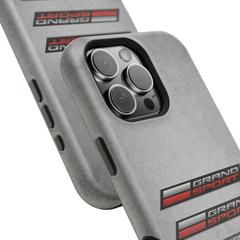 Corvette Grand Sport Magnetic Tough Case, iPhone Case, Impact Resistant, MagSafe, Rubber Liner, Matte or Glossy, Cell Phone Case