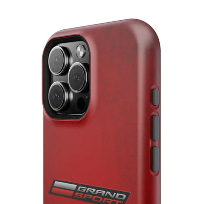 Corvette Grand Sport Magnetic Tough Case, iPhone Case, Impact Resistant, MagSafe, Rubber Liner, Matte or Glossy, Cell Phone Case