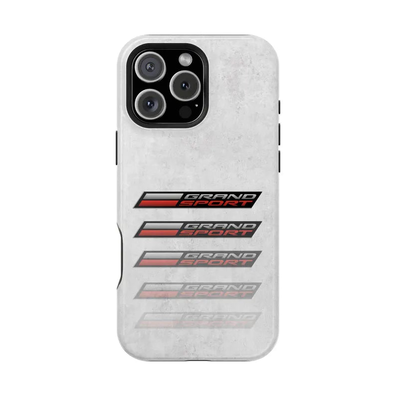 Corvette Grand Sport Magnetic Tough Case, iPhone Case, Impact Resistant, MagSafe, Rubber Liner, Matte or Glossy, Cell Phone Case