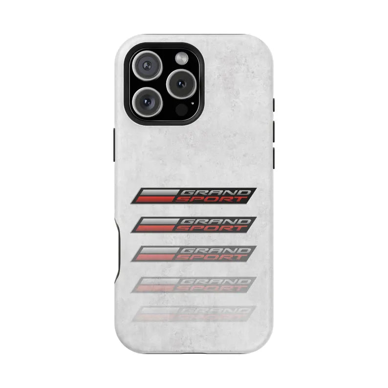 Corvette Grand Sport Magnetic Tough Case, iPhone Case, Impact Resistant, MagSafe, Rubber Liner, Matte or Glossy, Cell Phone Case