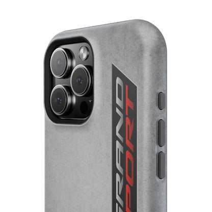 Corvette Grand Sport Magnetic Tough Case, iPhone Case, Impact Resistant, MagSafe, Rubber Liner, Matte or Glossy, Cell Phone Case