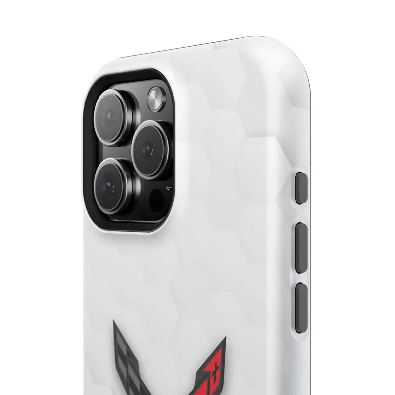 Corvette C8 Magnetic Tough Case, iPhone Case, Impact Resistant, MagSafe, Rubber Liner, Matte or Glossy, Cell Phone Case